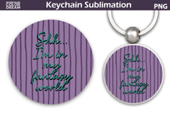 Book Quote Keychain | Book Lover Round Keychain Product Image 1
