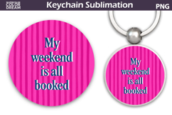 Book Quote Keychain | Book Lover Round Keychain Product Image 1
