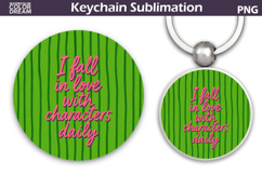 Book Quote Keychain | Book Lover Round Keychain Product Image 1