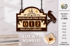 Book Read Trackers Bundle Laser Cut. Reading Tracker SVG Product Image 14