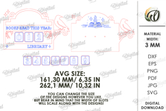 Book Read Tracker Laser Cut. Reading Tracker SVG Product Image 2