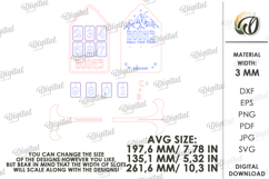 Book Read Tracker Laser Cut. Reading Tracker SVG Product Image 2