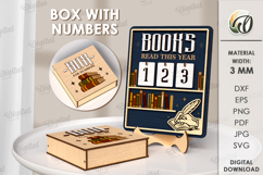 Book Read Trackers Bundle Laser Cut. Reading Tracker SVG Product Image 9