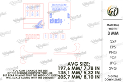 Book Read Tracker Laser Cut. Reading Tracker SVG Product Image 2