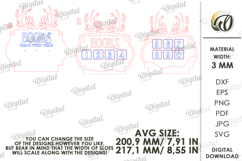 Book Read Tracker Laser Cut. Reading Tracker SVG Product Image 2