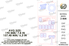 Book Read Tracker Laser Cut. Reading Tracker SVG Product Image 2