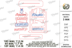 3D Book Shelf Decor Laser Cut. Directional Sign SVG Product Image 2