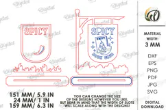 3D Book Shelf Decor Laser Cut. Spicy book club SVG Product Image 2