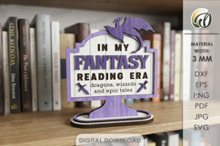 3D Book Shelf Decors Bundle Laser Cut. Book genre sign SVG Product Image 11
