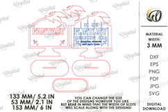 3D Book Shelf Decor Laser Cut. Fantasy SVG. Library sign Product Image 2