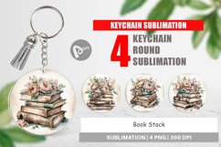 Keychain Book Stack Product Image 1