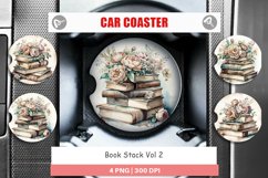 Car Coaster Book Stack Product Image 1