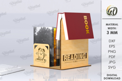 Book Stand Laser Cut . Book Holder SVG Product Image 1