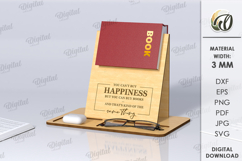 Book Stand Laser Cut . Book Holder SVG Product Image 1