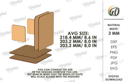 Book Stand Laser Cut . Book Holder SVG Product Image 2