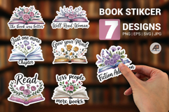 Watercolor Book Sticker with Flowers Bundle Product Image 1