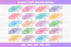 Book Tropes SVG Bundle, Bookish PNG Files Product Image 1