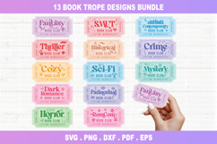 Book Tropes SVG Bundle, bookish png Files Product Image 1