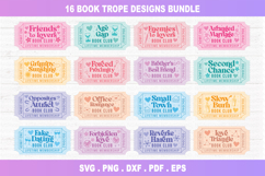 Book Tropes SVG Bundle, bookish png Files Product Image 1
