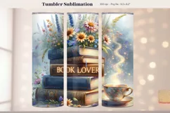 Book Tumbler Wrap  Bookish Tumbler Sublimation Books Png