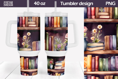 Book Tumbler 40 Oz | Book Lover Tumbler 40 Oz Product Image 1
