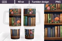 Book Tumbler 40 Oz | Book Lover Tumbler 40 Oz Product Image 1