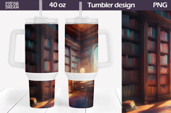 Book Tumbler 40 Oz | Book Lover Tumbler 40 Oz Product Image 1