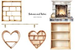 Watercolor Book lover clipart Book lovers day I Love Reading Product Image 4