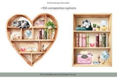 Watercolor Book lover clipart Book lovers day I Love Reading Product Image 7