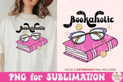 Bookaholic Png Digital Download Art Sublimation File Product Image 1