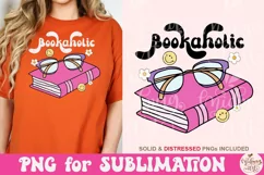 Bookaholic Png Digital Download Art Sublimation File Product Image 4