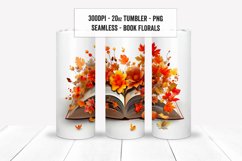 3D Book Floral 20oz Tumbler Sublimation Wraps, Tumbler Set Product Image 13