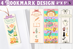 4 Bookish Bookmarks | Book Lover Bookmark designs Product Image 1