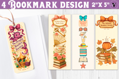 4 Bookish Bookmarks | Book Lover Bookmark designs Product Image 1