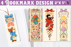 4 Bookish Bookmarks | Book Lover Bookmark designs Product Image 1