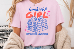 Bookish Girl PNG, Cute Book Lover Sublimation Product Image 3