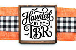 Spooky book lover SVG for TBR piles