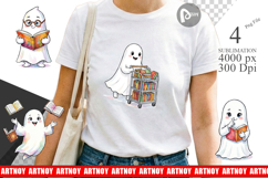 Bookish Librarian Ghost Sublimation Product Image 1