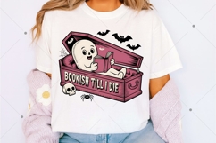 Bookish Til I Die, Funny Halloween Bookish PNG, Bookworm PNG Product Image 3