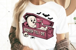 Bookish Til I Die, Funny Halloween Bookish PNG, Bookworm PNG Product Image 4