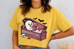 Bookish Til I Die, Funny Halloween Bookish PNG, Bookworm PNG Product Image 5