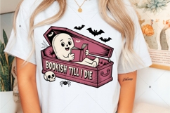 Bookish Til I Die, Funny Halloween Bookish PNG, Bookworm PNG Product Image 6