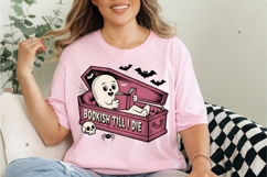 Bookish Til I Die, Funny Halloween Bookish PNG, Bookworm PNG Product Image 9