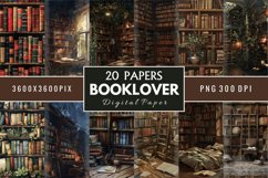 Book Lover Digital Paper Bundle Product Image 1