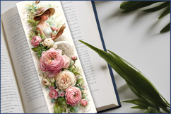 Woman Bookmarks Printable|bookmark designs| young girl Product Image 2