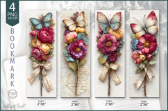 Bookmark flowers png |bookmark designs|butterfly| flora Product Image 1