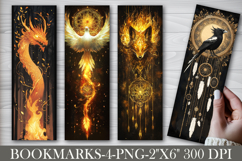 Halloween Printable Bookmark, Halloween Bookmark Sublimation Product Image 1
