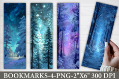 Christmas landscape Xmas bookmarks sublimation Product Image 1