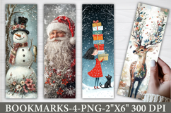 Christmas Printable Bookmarks PNG Product Image 1