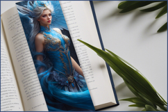 Bookmark with dragon woman | bookmark designs|dragon| woman Product Image 2